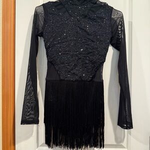Balera Black Sequin Dance Dress